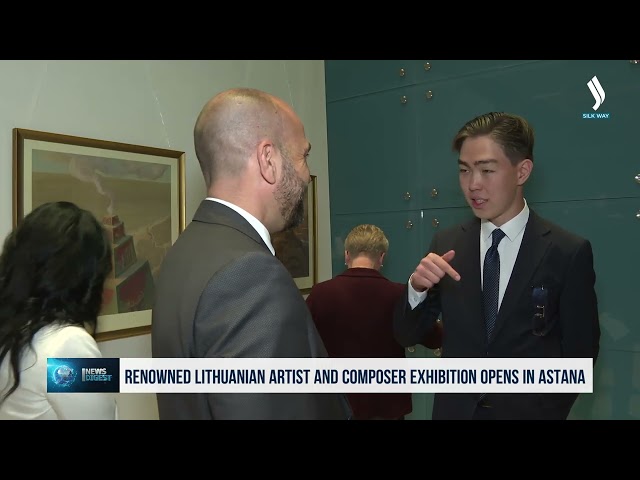 Astana’da ünlü Litvanyalı sanatçının resim sergisi açıldı