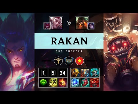 Rakan Support vs Nautilus - VN Challenger Patch 25.06