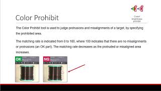 IV3 Vision Sensor Support | Tools | Color Prohibit/Brightness Prohibit