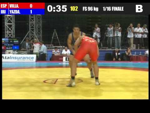 2011 World Wrestling Championships Freestyle 96 kg   Reza Yazdani Iran v Elder Villanueva Spain 2nd round