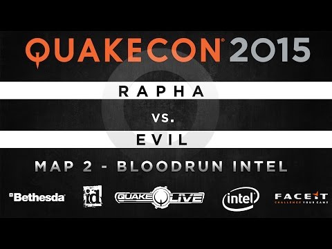 Rapha vs. Evil - Map 2 - Bloodrun INTEL (QUAKECON 2015 DUEL)