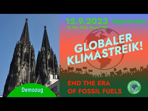 Globaler Klima Streik von Fridays for Future Köln - Demozug 15.09.23