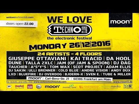 Talla 2XLC vs. Dj Taucher Live - Moon 13 Frankfurt - 26.12.2016