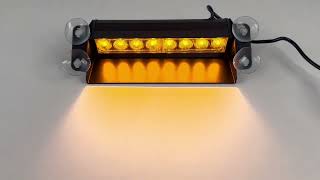 PREDATOR LED vnitřní, 8x3W, 12-24V, oranžový, 240mm, CE