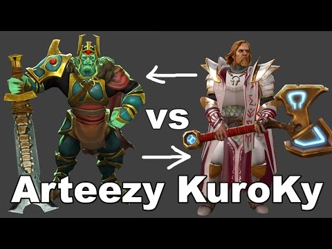 Arteezy was Left KuroKy was Right - Summit 4 Dota 2