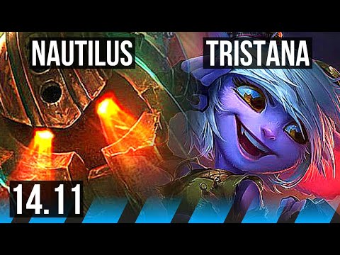 NAUTILUS vs TRISTANA (MID) | 10/1/9, Legendary, 600+ games | EUW Master | 14.11