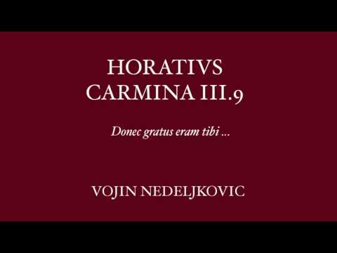 Viva Voce 10 Horatius Carmina 3.9 - Vojin Nedeljkovic "Donec gratus eram tibi"