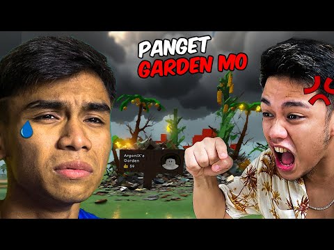 BINASH yung GARDEN KO ni VON AT LAMIN!! - GROW A GARDEN