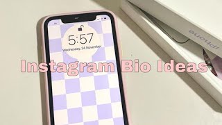 20 instagram bio ideas // aesthetic 2021