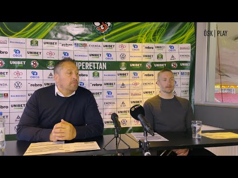 Presskonferens efter ÖSK - Östersunds FK