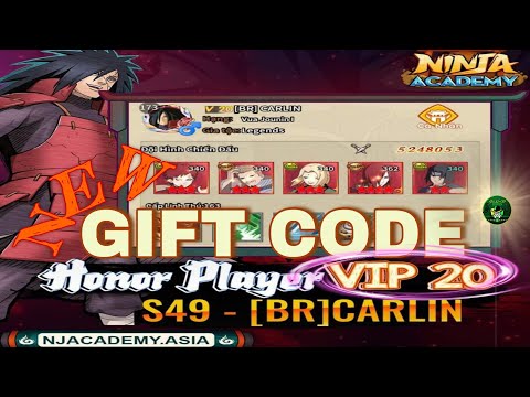 Ninja Academy New! VIP Honor Gift Code 🎁 Valid Til (4/11) TOP Naruto Global🔥Android/ApK