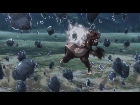 Beast Titan start throwing rocks to The Scouts | Attack On Titan Season 3 Episode 16