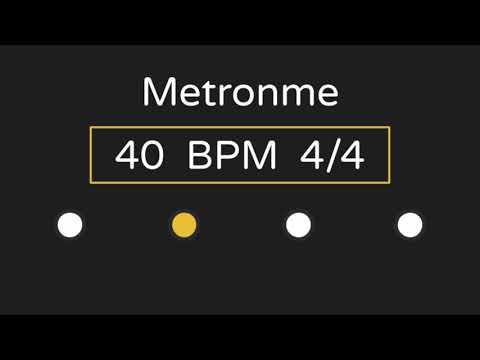 Metronome | 40 BPM | 4/4 Time (with Accent )