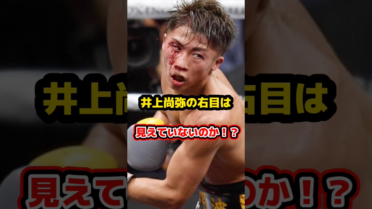 井上尚弥の右目は見えていないのか？