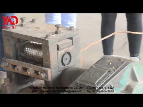 High speed waste steel bar straightener scrap rebar straightening machine
