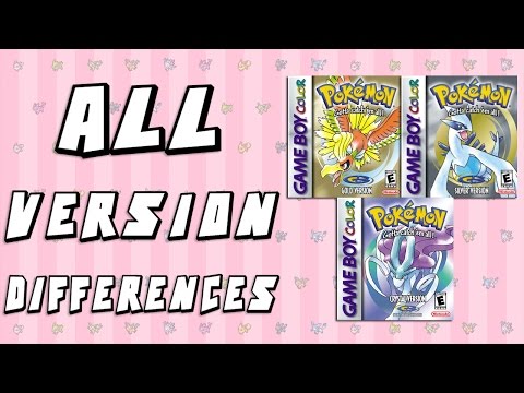 All Version Differences in Pokemon Gold, Silver & Crystal
