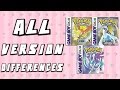 All Version Differences In Pokemon Gold Silver Crystal