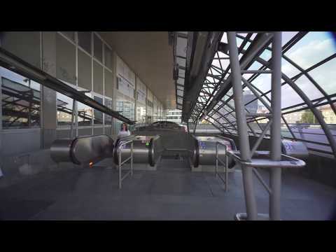 Czech Republic, Prague, metro ride from Pražského povstání to Budějovická