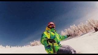 preview picture of video 'Rokytnice Łysa Góra GoPro HD 2 snowboarding'