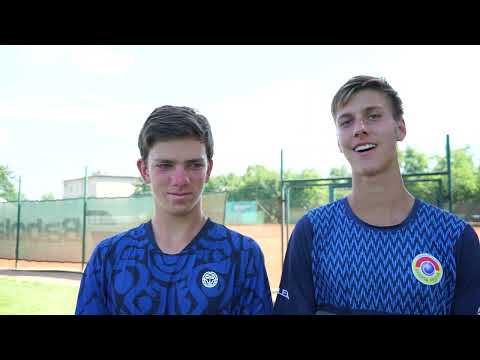 Jakub Filip a Petr Brunclík po zisku deblového titulu na RPM Junior Prague Open 2023