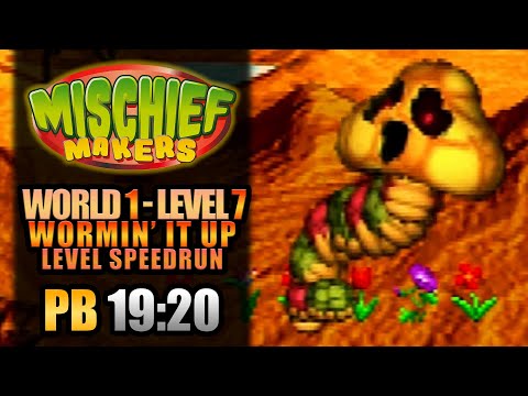 Mischief Makers | 1-7: Wormin' Up Speedrun - 19:20 (PB)
