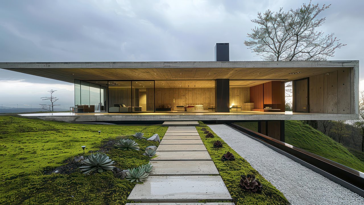 Breathtaking Modern Single Story Concrete House Facade Designs – Must See Ideas for Your Dream Home!