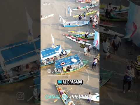 SALVEMOS EL PARANA .DESDE LA CIUDAD DE VICTORIA.ENTRE RIOS .GRAN REGATA.CANAL 25 TRANSMITE