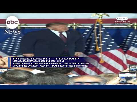 Trump campaigns in GOP-leaning states ahead of midterms
