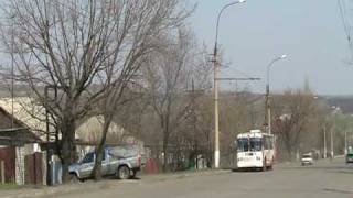 preview picture of video 'Obus in Krasnodon, Ukraine Троллейбус в Краснодоне, Украина'