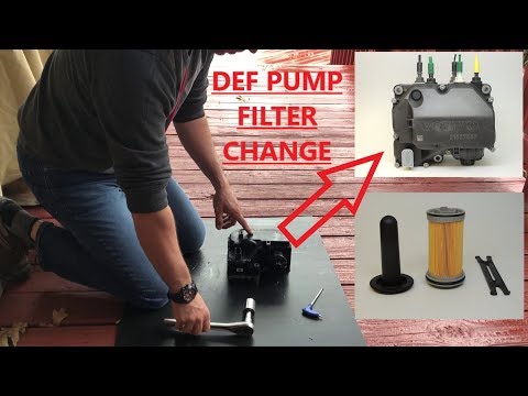 How To Change DEF ( Diesel Exhaust Fluid ) Pump Filter / Volvo / MAC