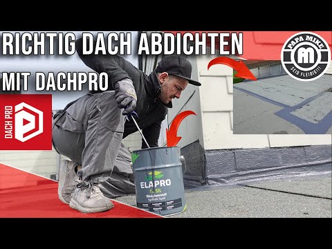Finally a flat roof TIGHT / Seal your roof properly with the help of DachPro