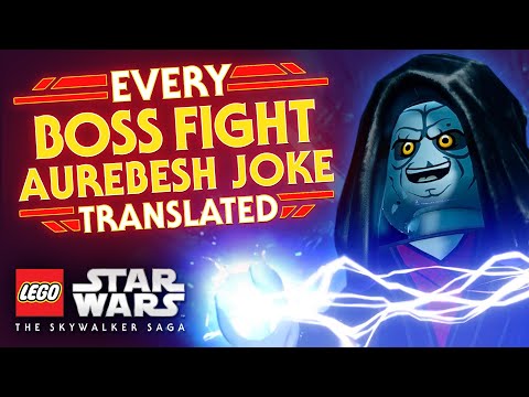 Every Boss Fight Aurebesh Joke TRANSLATED - LEGO Star Wars: The Skywalker Saga