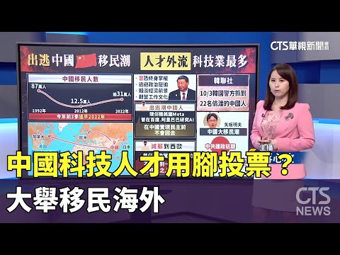 中國科技人才「用腳投票」？　大舉移民海外