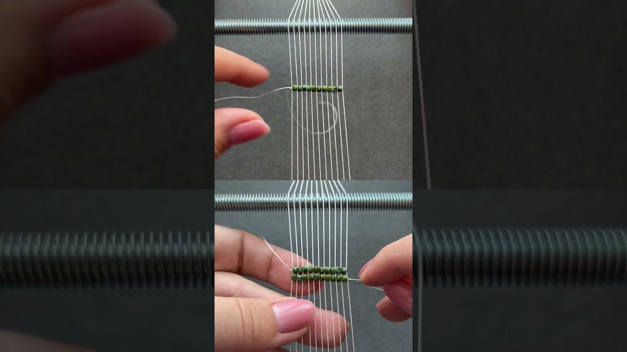 How to make a loom bracelet with different beads size 🙌