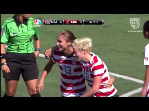 USWNT - Alex Morgan Goal v. Costa Rica (31st Int'l Goal) - September 1, 2012 - Olympic Victory Tour