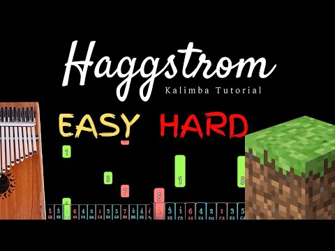 Haggstrom - C418 (Daniel Rosenfeld) from "Minecraft"| Kalimba Tutorial (Easy & Hard)