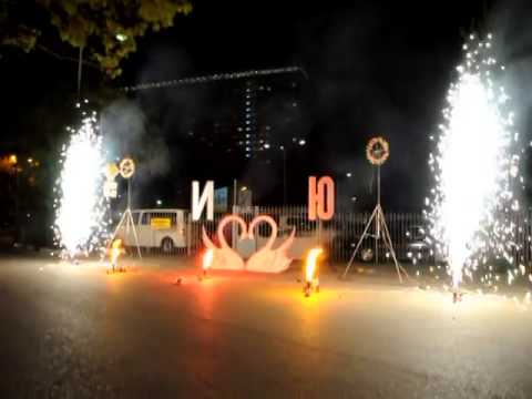Відео Холодні фонтани на весілля  3