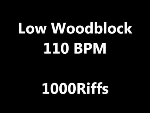 Low Woodblock Metronome : 110 BPM - Beats Per Minute