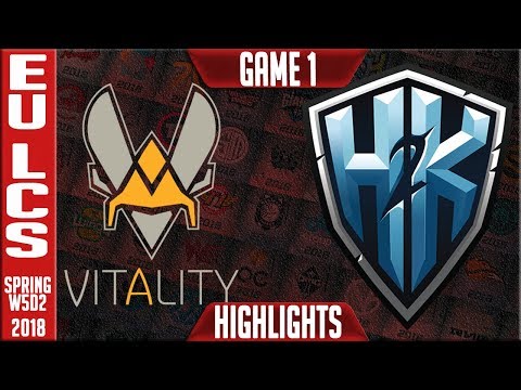 VIT vs H2K Highlights   EU LCS Week 5 Spring 2018 W5D2  Unicorns of Love vs H2K Highlights