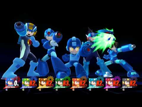 SSB4 Mega Man Final Smash 8 Players!