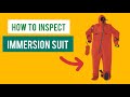 IMMERSION SUITS Maintenance Inspection Life At Sea Third Officer Jobs LSA FFA Inspection