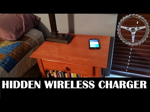 Installing a UUMAO Hidden Wireless Phone Charger in a Nightstand