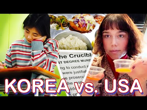 A Day In High School: South Korea Vs. USA A Day In High School: South Korea Vs. USA