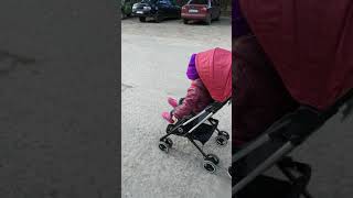 preview picture of video 'Обзор первой прогулки на коляске Babyhit picnic'