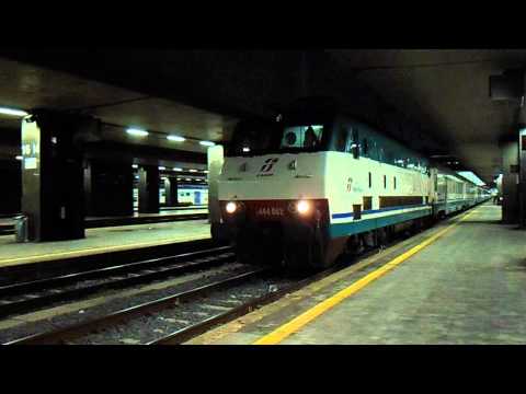E444.082 in partenza con l' IC 595 Trieste Centrale - Napoli Centrale