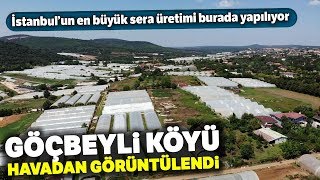 İstanbul’un En Büyük Sera Üretiminin Yapıldığı Göçbeyli Havadan Görüntülendi