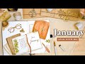 January 2024 Bullet Journal Setup • PLAN WITH ME 🗝️ Vintage Journal Monthly BuJo Theme