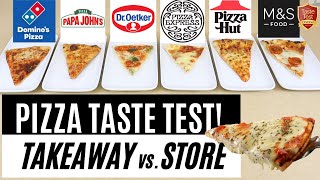 PIZZA TASTE TEST COMPARISON! | Ultimate Best Pizza Challenge | Takeaway vs. Store Bought vs. Frozen!