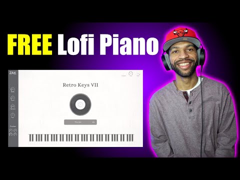 Retro Keys VII By Zak Sounds Review And Demo (FREE Lofi Piano Plugin)