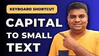 How To Change Capital Letters To Small Letters On Keyboard In Word